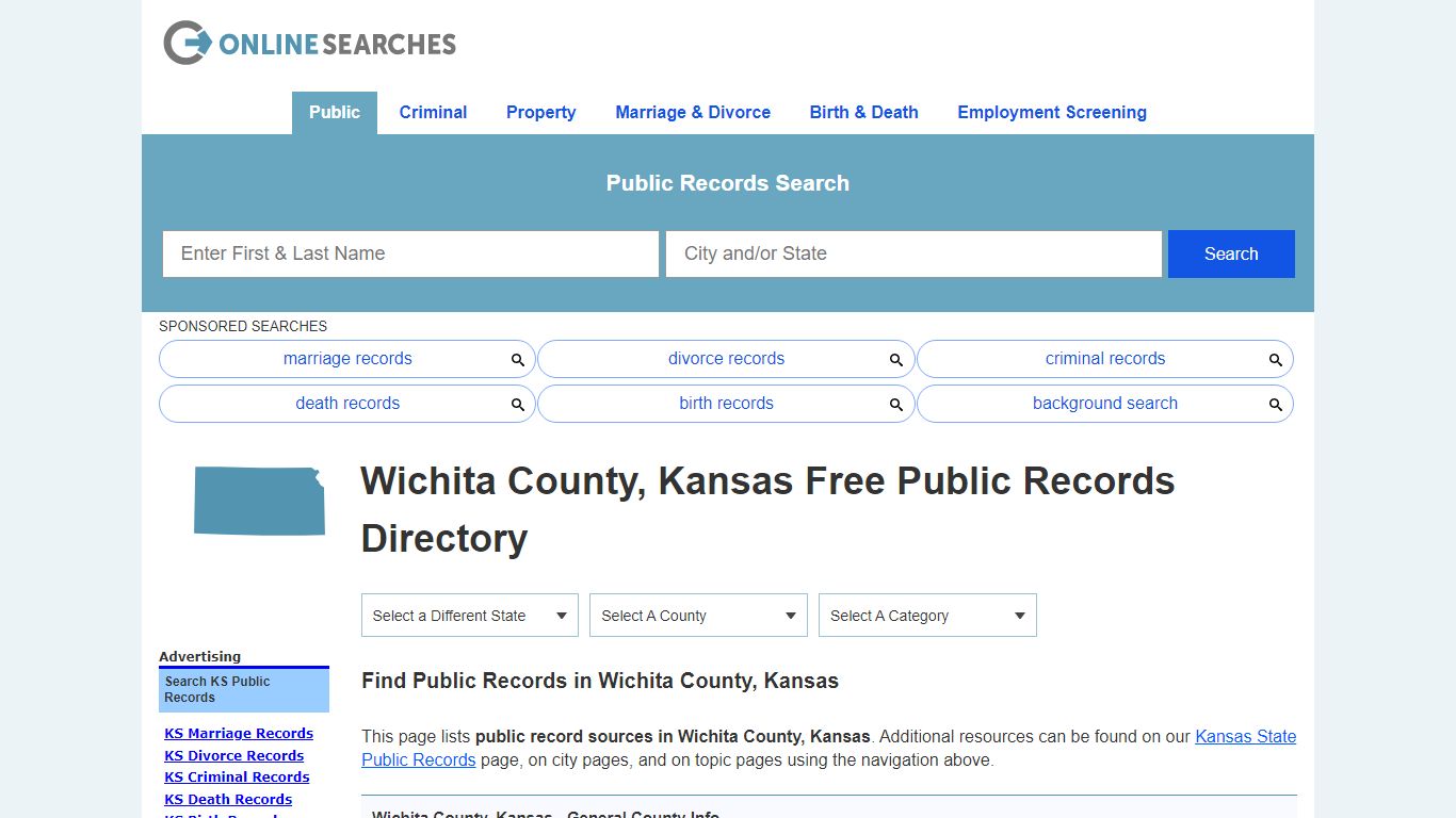 Wichita County, Kansas Public Records Directory